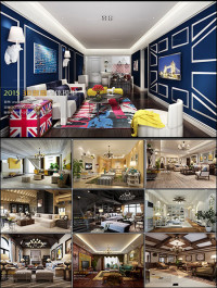 American Style Livingroom Vol 1 3D66 Interior 2015