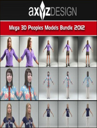 AXYZ Design Mega 3D Peoples Models Bundle 2012