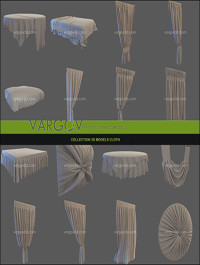 Collection 3D Models Cloth