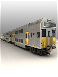 TurboSquid EMU City Rail K Set Passenger Train