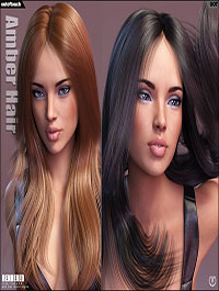Amber Hair for Victoria 4, Genesis 2 Female(s) and Genesis 3 Female(s) by outoftouch