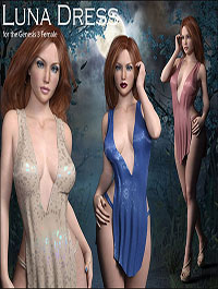 Luna Dress for Genesis 3 Female by Rhiannon