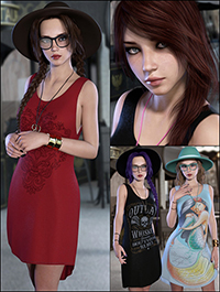 Totally Hipster Bundle Character, Outfit and Expansion
