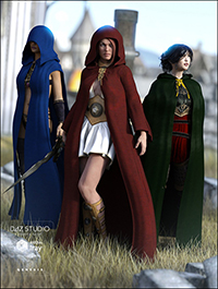 Medieval Cloaks for Genesis 3 Female(s)