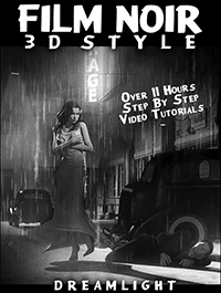 Film Noir 3D Style Back To Black & White