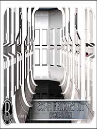 Sci-Fi Hallway Kit (Poser & OBJ) by RPublishing