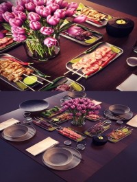 Set dinner table