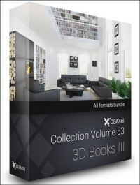 CGAxis Models Volume 53 3D Books III