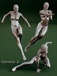 Superhero Poses for Genesis 2 & Victoria 6 by LeoLee