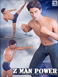 Z Man Power - Poses for the Genesis 3 Male(s)