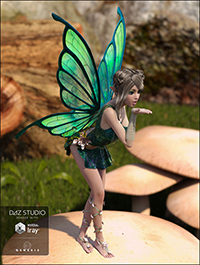 RW Butterfly Wings for Genesis 3 Female(s)