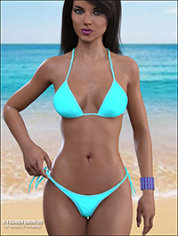 Fashion Bikini 09 for Genesis 3 Females by xtrart-3d