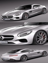 3D Model Mercedes Benz AMG GT 2016