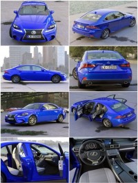 Lexus IS F Sport 2016 3D Model