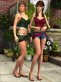 Textures for Ohhzee Summer for Genesis 2 Female(s)