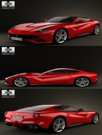 3DHumster Ferrari F12 Berlinetta 2012 3D Model