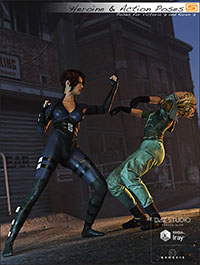 Heroine & Action Poses for Victoria 7 and Karen 7
