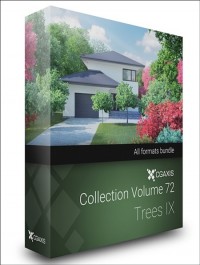 CGAXIS MODELS VOLUME 72 TREES IX (C4D , C4D Vray )