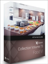 CGAXIS MODELS VOLUME 73 3D FOOD VI ( C4D, C4D Vray )