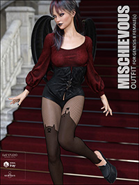 Mischievous Outfit for Genesis 8 Females by lilflame