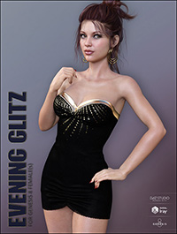 Evening Glitz for Genesis 8 Females by lilflame