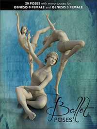 Ballet Poses for Genesis 3 and 8 Female(s)