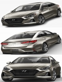 Hyundai Sonata 2018 3D model