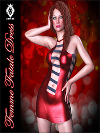 JMR Femme Fatale Dress for G3F/G8F by JaMaRe