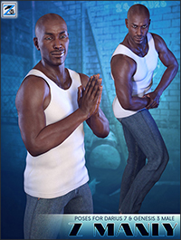 Z Manly - Poses for Darius 7 & Genesis 3 Male