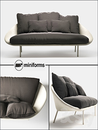 Miniforms LEM-x 3 seater sofa
