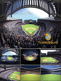 Yankee Stadium with Animated Audience