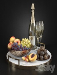 Champagne fruits