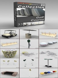 DigitalXModels 3D Model Collection Volume 22: GOLF COURSE