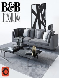 B & B Italia Sofa Charles