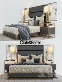 Crate & Barrell oxford collection bed