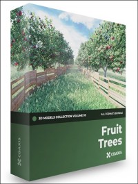 CGAXIS Fruit Trees 3D Models Collection Volume 95