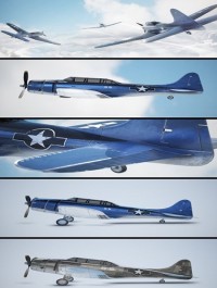 Airplane SBD Dauntless 3D Model