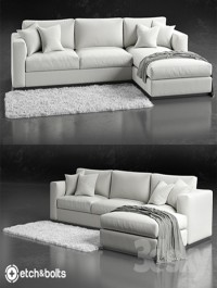 Etch Bolts Eudora L-Shaped Sofa