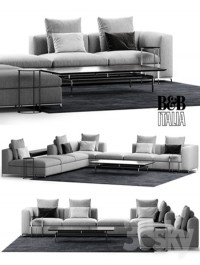 B&b Italia Michel Club Sofa Composition