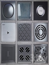 Grilles for shower drainage