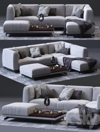 DITRE ITALIA St. Germain Corner Sofa 01