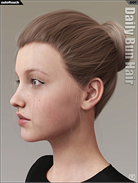 Daily Bun Hair for Genesis 3 and 8 Females by outoftouch