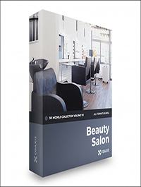 CGAxis Beauty Salon 3D Models Collection Volume 101