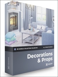 CGAXIS Decorations 3D Models Collection Volume 103
