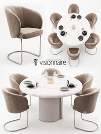 Carmen chairs and Opera table Visionnaire Home Philosophy