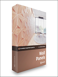 Wall Panels 3D Models Collection – Volume 104