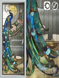 Stained Glass Peacock
