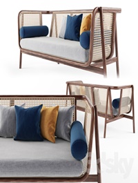 Cane sofa