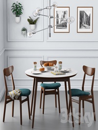 Dining set001 West Elm