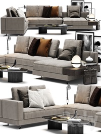 Minotti White Sofa